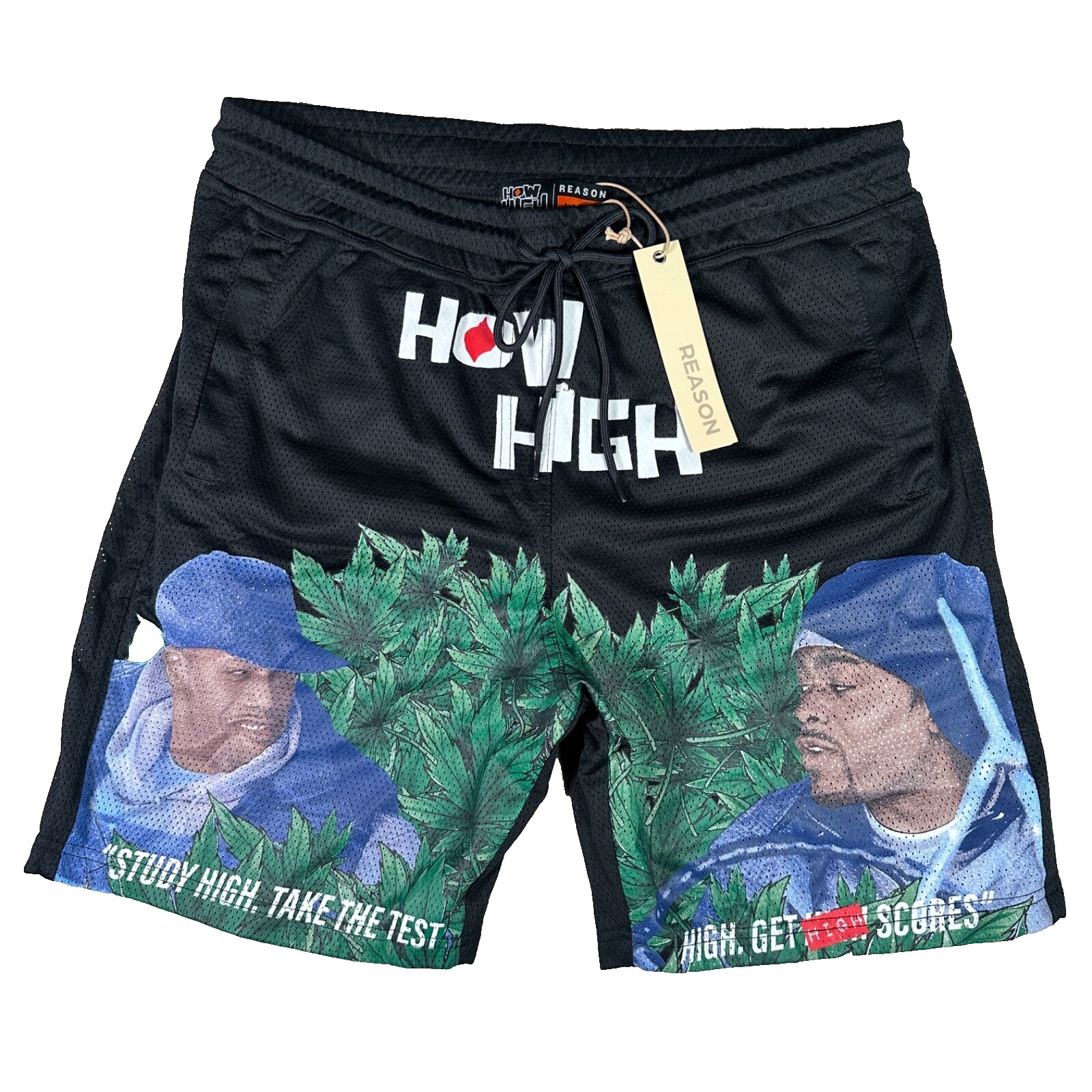 How High Shorts Mens Size Large Reason Graphic Print 420 Brand New With Tags